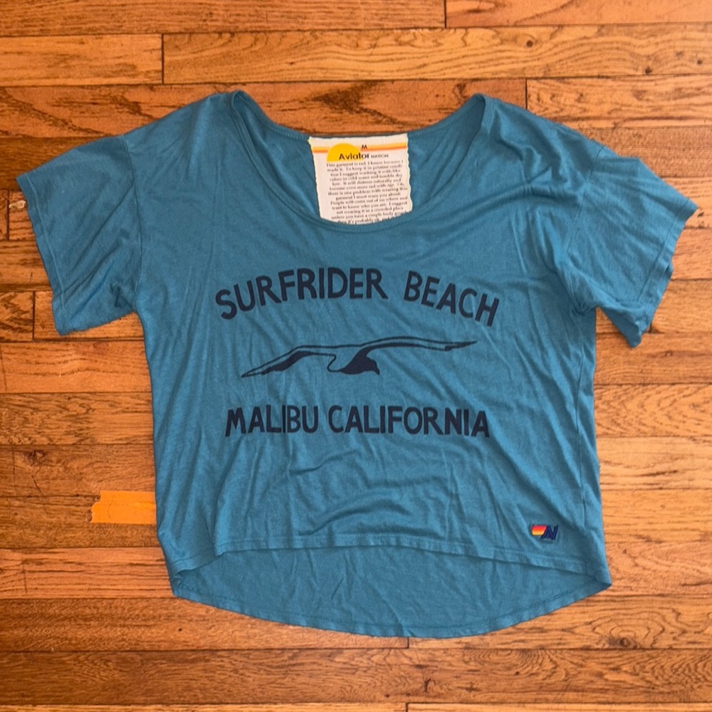 Aviator Nation Blue Short Sleeve Tee